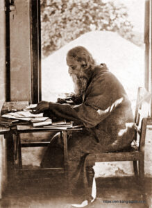 Rabindranath Tagore study Shantiniketan West Bengal